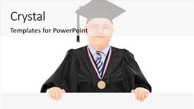  Presentation with chandigarh university - Presentation consisting of rector - male university dean posing behind background and a white colored foreground