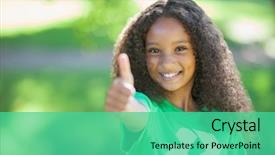  Presentation with environmental - Amazing presentation design having recycle - young environmental activist smiling backdrop and a seafoam green colored foreground