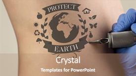  Presentation with recycle - Amazing slides having recycle for a better environment backdrop and a  colored foreground