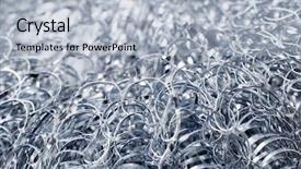  Presentation with waste - Audience pleasing PPT theme consisting of recycle waste - metal shavings closeup background backdrop and a light blue colored foreground