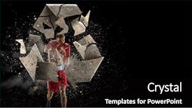  Presentation with challenge - Cool new presentation design with recycled concrete - strong enough to challenge it backdrop and a  colored foreground