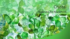  Presentation with recycle - Colorful slides enhanced with recycled green glass pellets texture backdrop and a  colored foreground