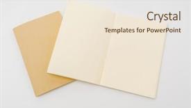  Presentation with book - Slide deck consisting of recycled paper book on white background and a lemonade colored foreground