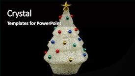  Presentation with black white tree - Slide set having recycled plastic isolated on black background and a  colored foreground