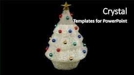  Presentation with black white tree - Audience pleasing presentation design consisting of recycled plastic isolated on black backdrop and a  colored foreground