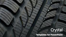  Presentation with tyre - Audience pleasing theme consisting of recycled tires - tyre texture closeup backdrop and a dark gray colored foreground