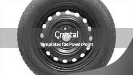  Presentation with wheel - Audience pleasing PPT layouts consisting of recycled tires - wheel of a car isolated backdrop and a dark gray colored foreground