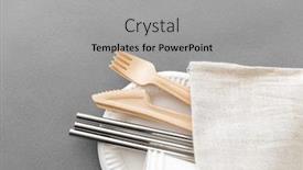  Presentation with eco friendly - Slide deck having recycling-and-eco-friendly-concept background and a light gray colored foreground