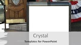  Presentation with bin - PPT layouts featuring recycling-bin-advertising-billboard-mockup background and a light gray colored foreground