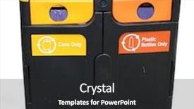  Presentation with aluminium - Amazing theme having recyc - recycling bin for plastic backdrop and a dark gray colored foreground