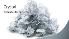  Presentation with recycling paper - Amazing slides having recycling-concept-with-lots backdrop and a white colored foreground