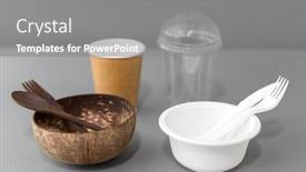  Presentation with eco friendly environment - PPT theme consisting of recycling-environment-and-eco-friendly background and a gray colored foreground