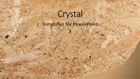  Presentation with closeup of a paper boat - Colorful presentation enhanced with recycling furniture - closeup of oriented strand board backdrop and a coral colored foreground