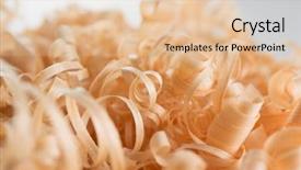  Presentation with wood - Beautiful slide set featuring recycling furniture - wood shavings shallow depth backdrop and a lemonade colored foreground