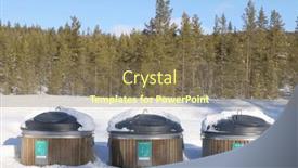  Presentation with garbage bins - Slides with recycling-garbage-bins background and a violet colored foreground