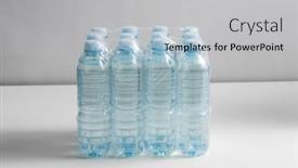  Presentation with pure water - Presentation featuring recycling-packing-and-storage-concept background and a light gray colored foreground
