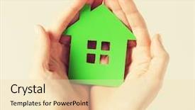  Presentation with recycling - PPT layouts with recycling pictures - closeup picture of woman hands background and a lemonade colored foreground