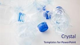  Presentation with plastic reuse - Colorful PPT theme enhanced with recycling reuse garbage disposal environment backdrop and a  colored foreground