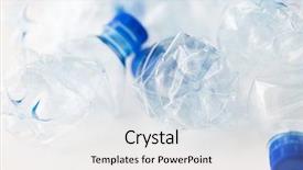  Presentation with water reuse - Beautiful slide set featuring recycling reuse garbage disposal environment backdrop and a sky blue colored foreground