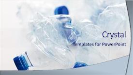  Presentation with plastic reuse - Cool new presentation theme with recycling reuse garbage disposal environment backdrop and a  colored foreground