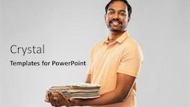  Presentation with sustainability - Cool new presentation theme with recycling-waste-sorting-and-sustainability backdrop and a light gray colored foreground