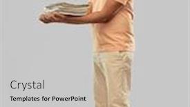  Presentation with sustainability - Presentation theme consisting of recycling-waste-sorting-and-sustainability background and a light gray colored foreground