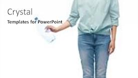  Presentation with plastic waste recycling - Amazing PPT layouts having recycling-waste-sorting-and-sustainability backdrop and a white colored foreground