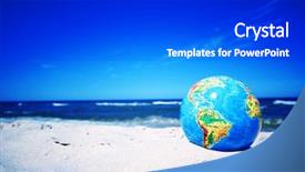  Presentation with world globe earth - Cool new slides with recycling world issues enviroment themes backdrop and a dark gray colored foreground