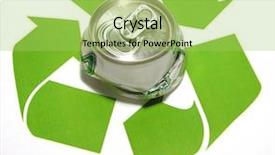  Presentation with food waste recycle - Colorful presentation theme enhanced with recyle food waste - photo of a crushed aluminum backdrop and a yellow colored foreground