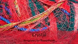  Presentation with fishing net - Cool new presentation with red abstract - close up view of fishing backdrop and a red colored foreground