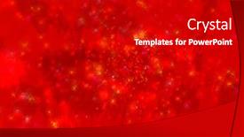  Presentation with abstract red - Audience pleasing presentation theme consisting of sparkle border - red abstract background backdrop and a black colored foreground