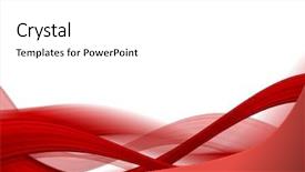  Presentation with abstract red - Theme consisting of red abstract composition background and a white colored foreground