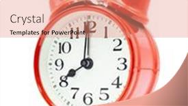  Presentation with eight - PPT layouts featuring red-alarm-clock-showing-eight background and a coral colored foreground