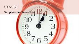  Presentation with alarm - Presentation enhanced with red-alarm-clock-showing-five background and a  colored foreground