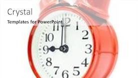  Presentation with alarm - PPT layouts with red-alarm-clock-showing-nine background and a white colored foreground