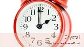  Presentation with alarm - Slide set with red-alarm-clock-showing-two background and a lemonade colored foreground