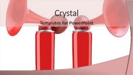  Presentation with air - PPT theme having red alert - air horn isolated on white background and a lemonade colored foreground