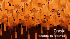  Presentation with chinese lantern - Cool new theme with red and beautiful chinese lantern backdrop and a  colored foreground