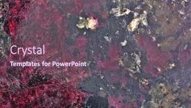  Presentation with mineral - Colorful PPT layouts enhanced with red-and-black-eudialyte-mineral backdrop and a tawny brown colored foreground