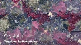  Presentation with mineral - Slide set featuring red-and-black-eudialyte-mineral background and a violet colored foreground