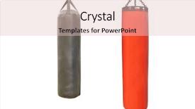  Presentation with black light - Cool new presentation design with red and black punching bags backdrop and a lemonade colored foreground