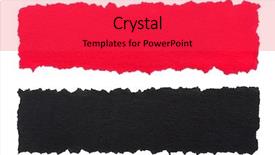  Presentation with red and black - Cool new presentation theme with red and black torn paper backdrop and a red colored foreground