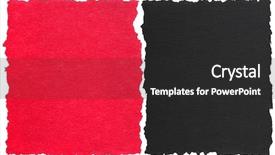  Presentation with black paper - Audience pleasing presentation consisting of red and black torn paper backdrop and a dark gray colored foreground