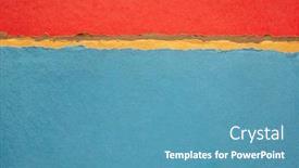  Presentation with cotton fabric - Slide set featuring red-and-blue-abstract-landscape background and a teal colored foreground