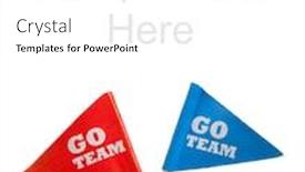 Presentation with red white blue - PPT layouts consisting of red-and-blue-go-team background and a white colored foreground