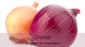  Presentation with red gold white - PPT theme with red and gold onion bulbs background and a violet colored foreground