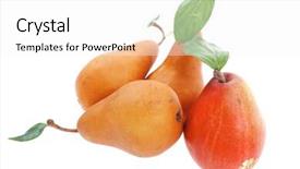  Presentation with red gold white - Colorful theme enhanced with red-and-gold-pears-isolated backdrop and a white colored foreground