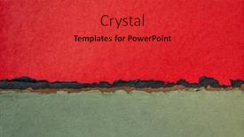  Presentation with colorful fabric - Amazing PPT layouts having red-and-green-bstract-landscape backdrop and a red colored foreground