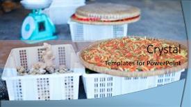  Presentation with peppers - Presentation theme enhanced with kinabalu - red and green chili peppers background and a coral colored foreground