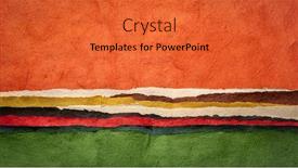  Presentation with abstract red - Presentation theme having red-and-green-colorful-landscape background and a red colored foreground